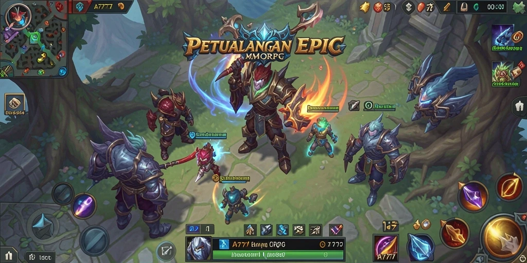 Tampilan gameplay A7777 yang memukau dalam dunia MMORPG.