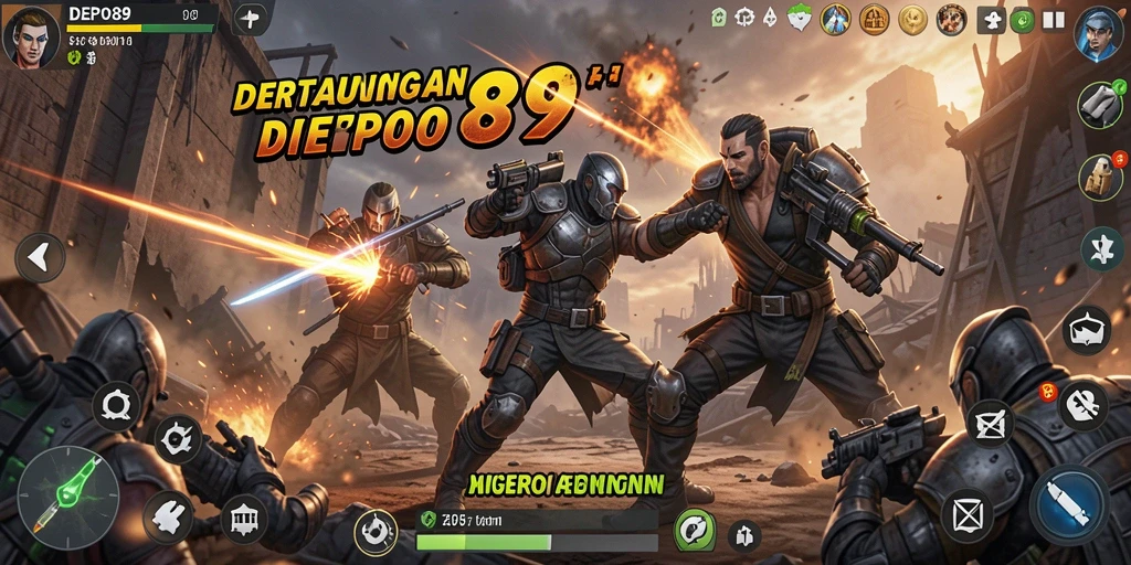 Tampilan aksi mendebarkan dari gameplay DEPO89 yang seru.