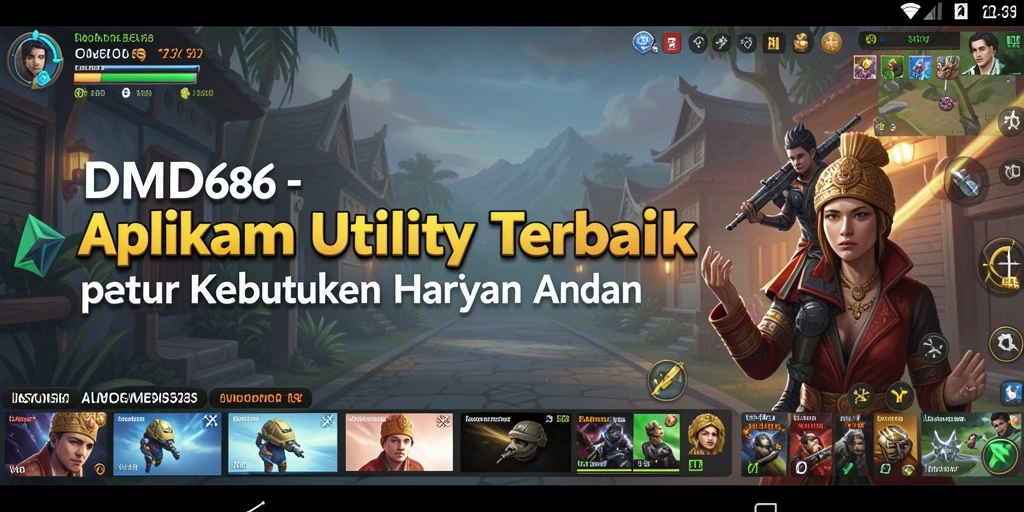 Screenshot utama DMD686 menampilkan antarmuka aplikasi Utility yang menarik dan fungsional.