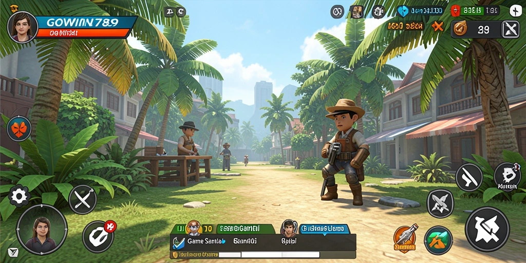Tampilan gameplay GOWIN789 yang menyeronokkan dan penuh warna.