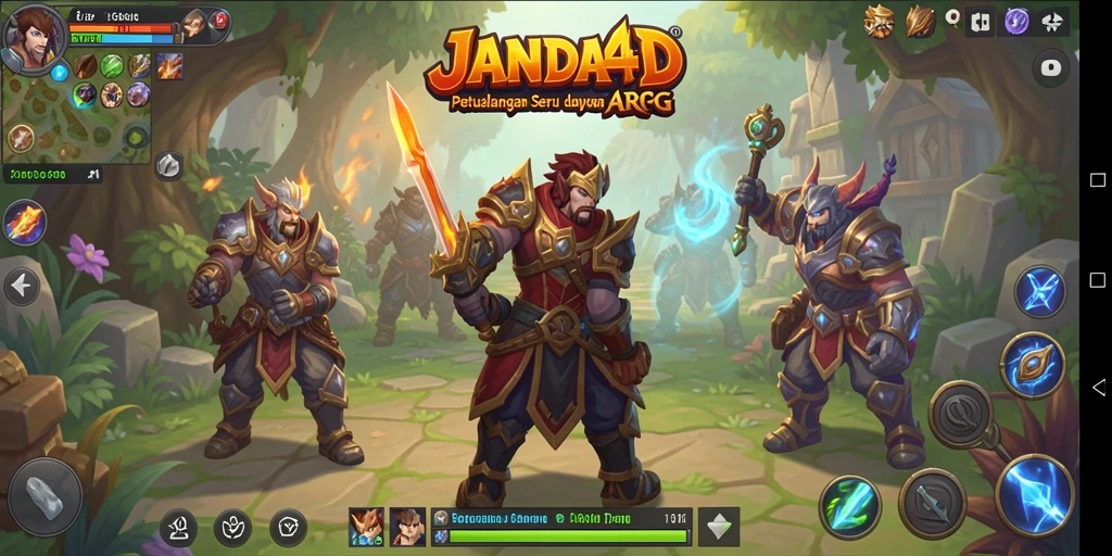 Menampilkan berbagai aksi seru di dunia ARPG JANDA4D.