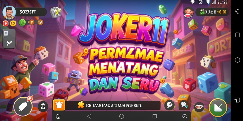 Tampilan gameplay seru dari JOKER11 dengan berbagai tantangan puzzle.