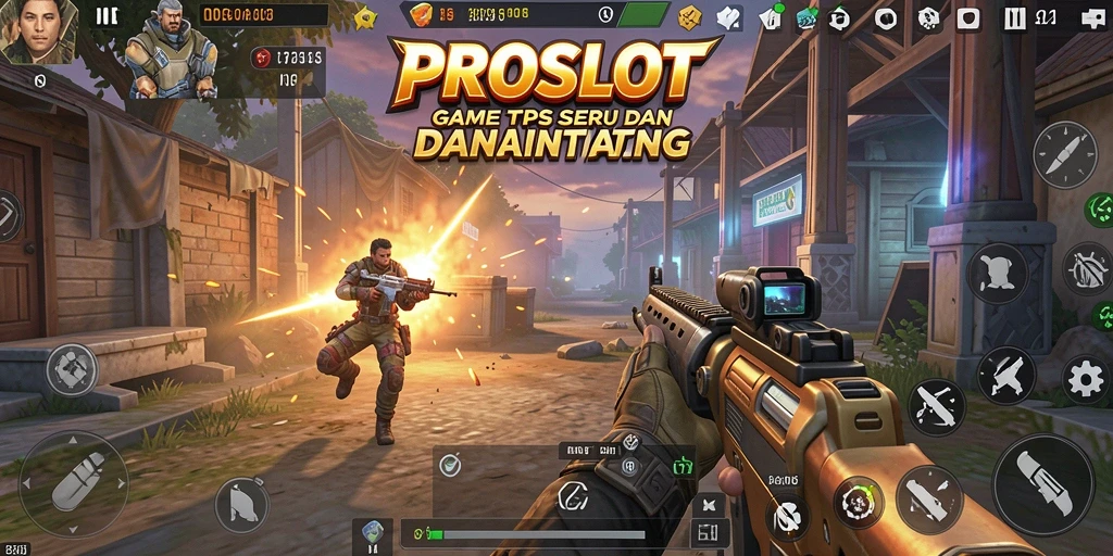 Tampilan gameplay <strong>PROSLOT</strong> yang seru dengan aksi TPS yang menegangkan.