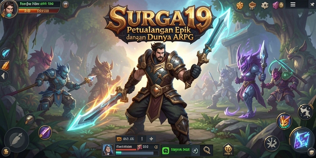 Gameplay SURGA19 yang mendebarkan dalam pertarungan ARPG.