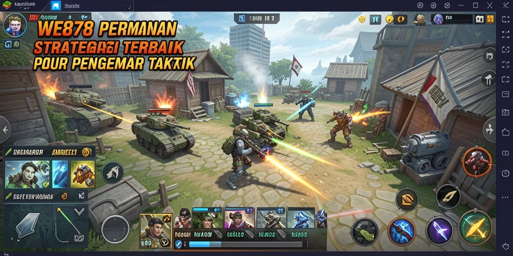 Tampilan gameplay taktis dan strategi dalam WE878.