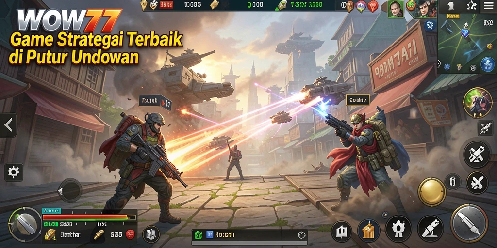 Tampilan gameplay WOW77 yang memukau dan penuh strategi.