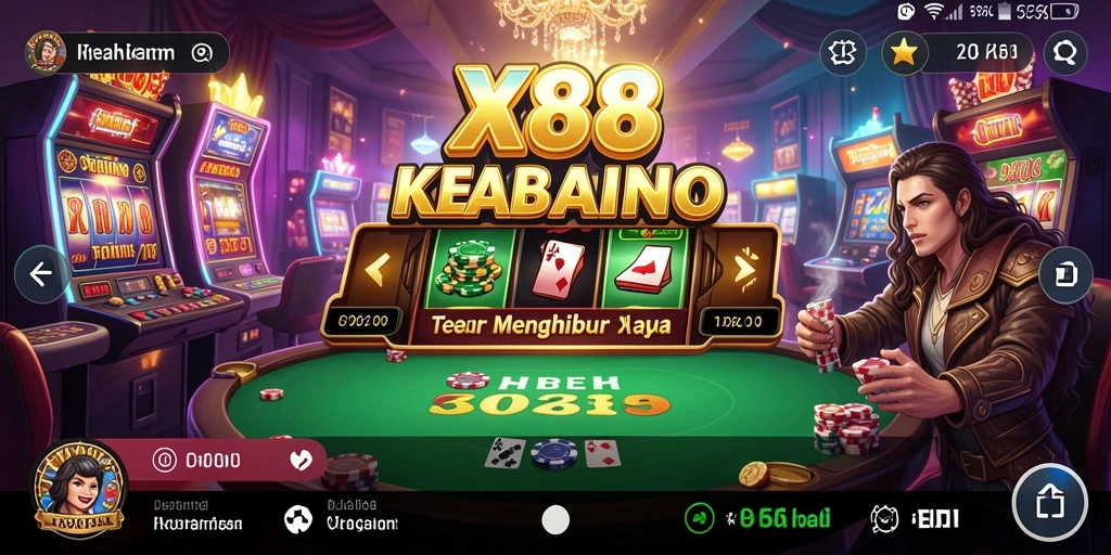 Gameplay menarik di X88 dengan berbagai permainan Kasino.